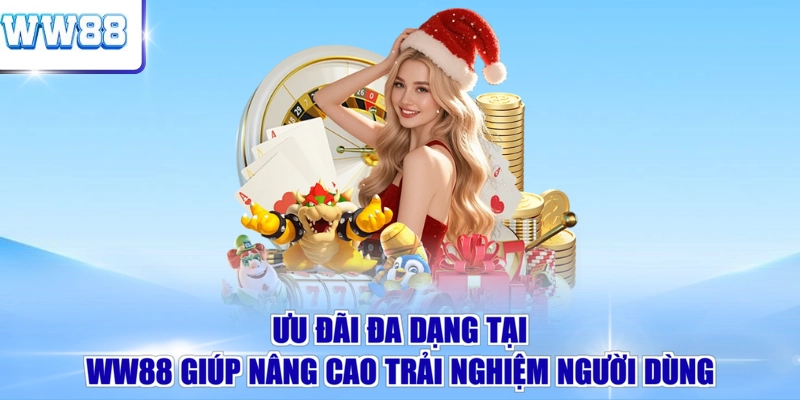 Ưu đãi đa dạng tại WW88 giúp nâng cao trải nghiệm người dùng 